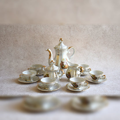 Vintage Italian Porcelain Tea Set 1950s