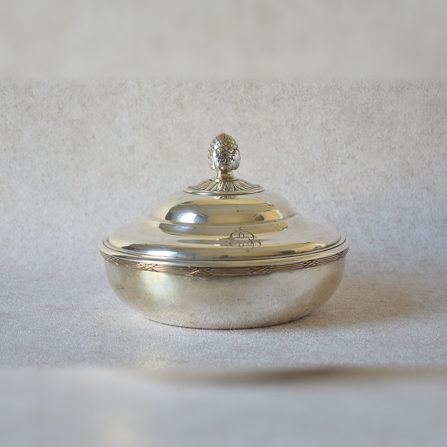 Silver-Plated Dish by Rey & Poilleux, 1880s Paris