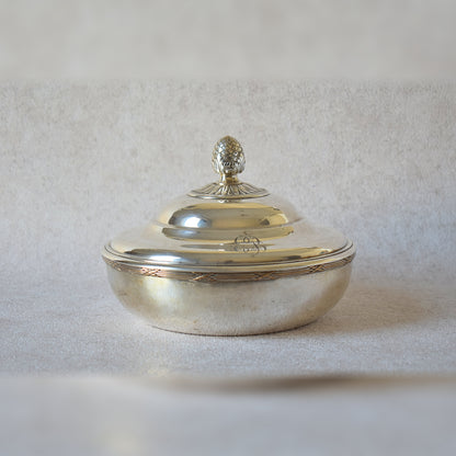 Silver-Plated Dish by Rey & Poilleux, 1880s Paris