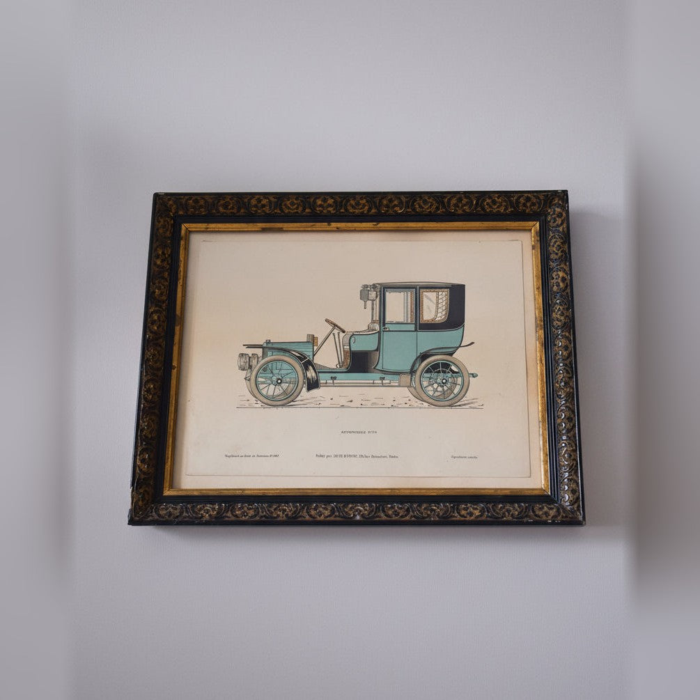 Early Rolls-Royce Silver Ghost Lithograph (c. 1907–1915)