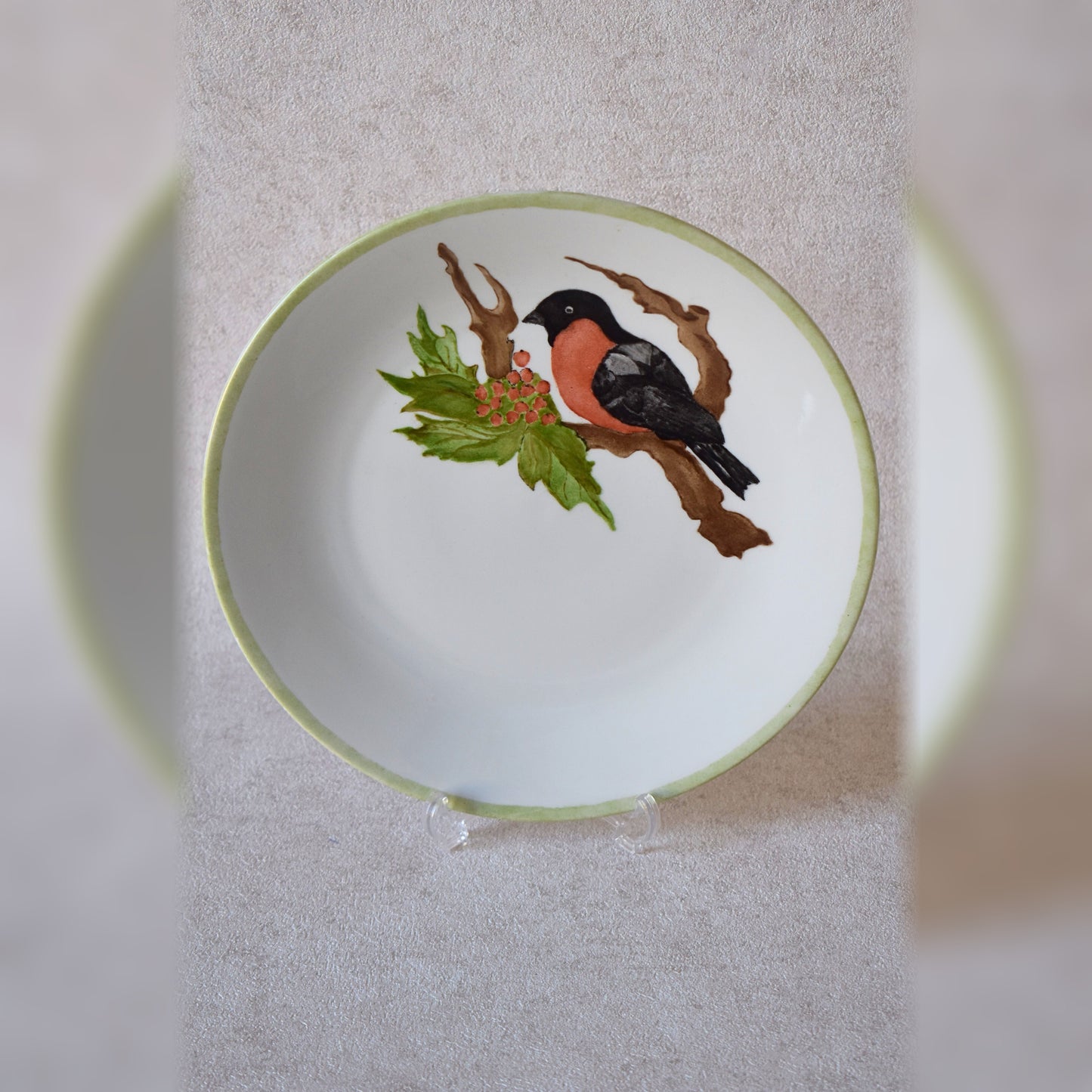 Hand-Painted Bavarian Porcelain Dish – 1987