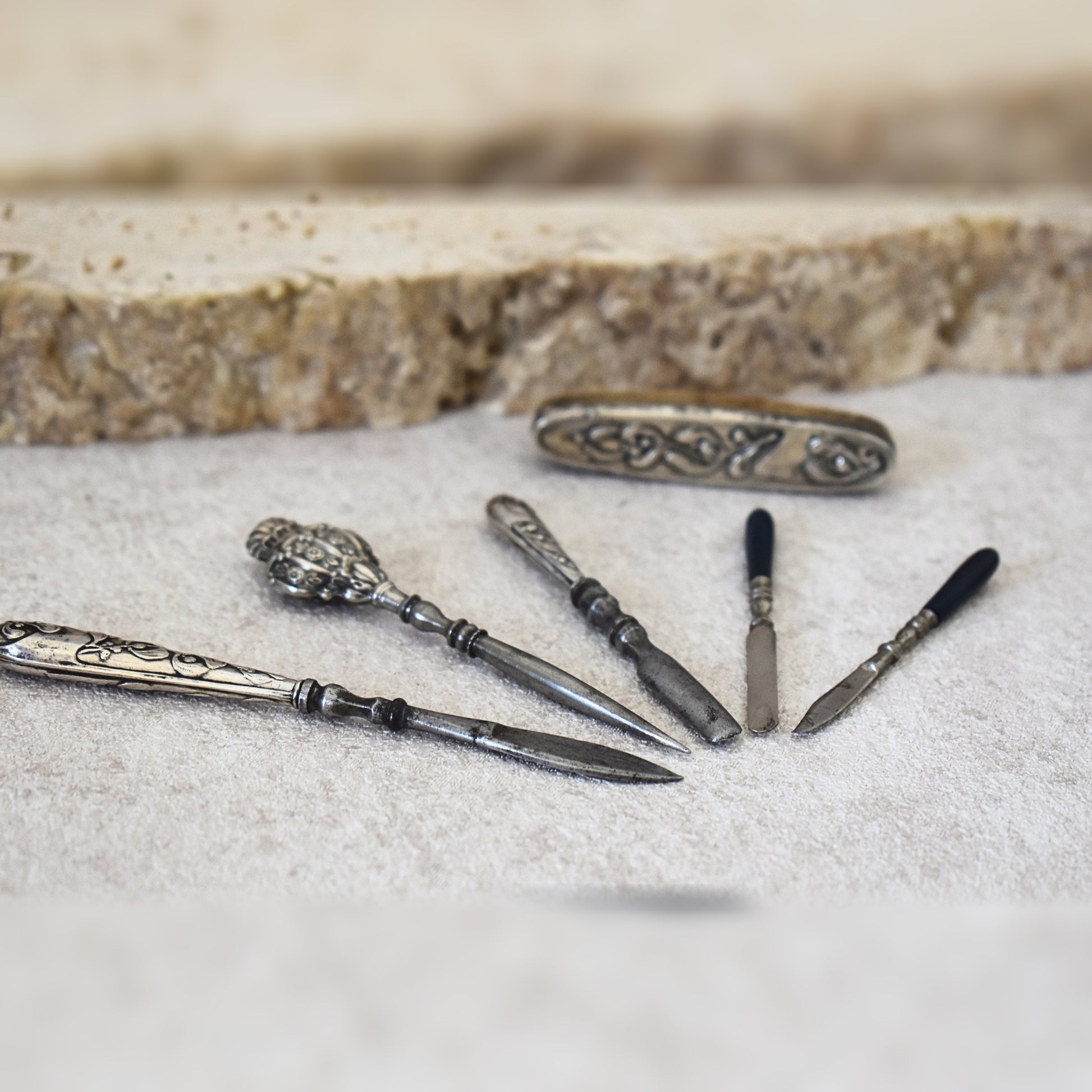 Antique Silver Manicure Set - Late 19th Century