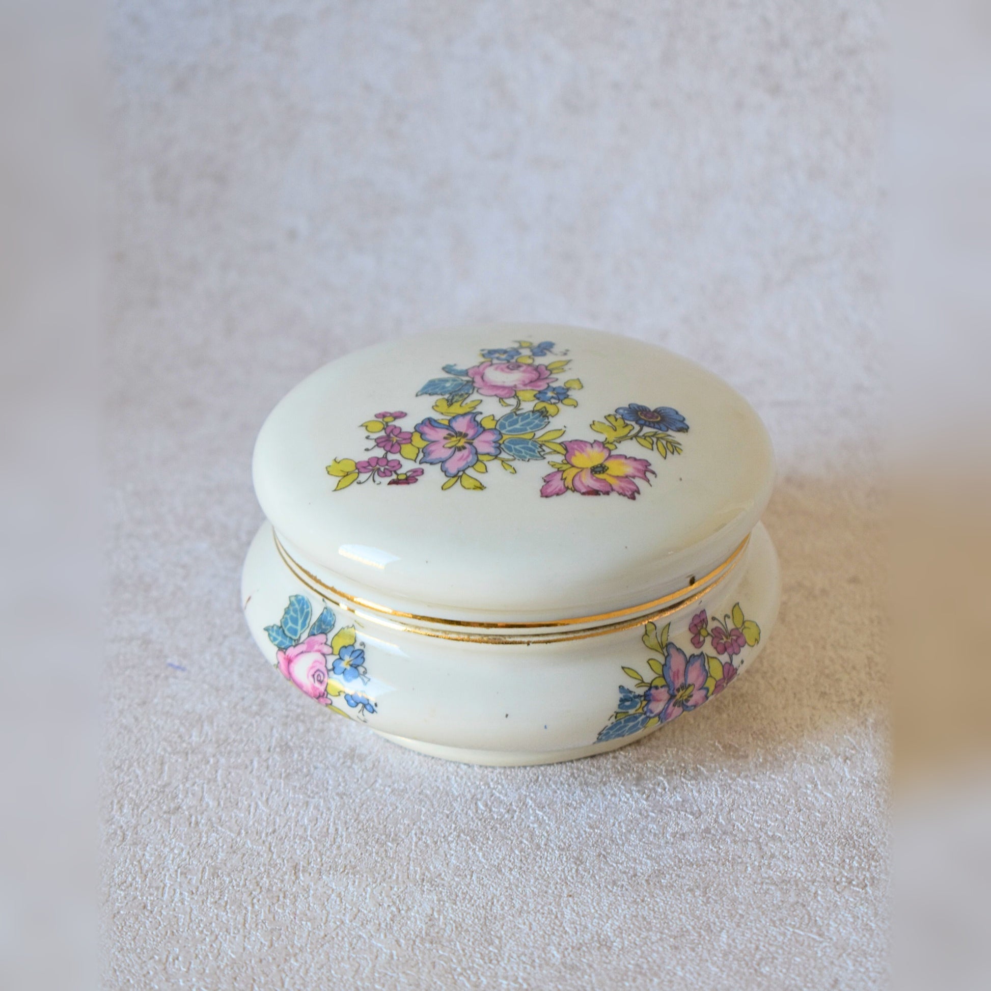 Vintage Porcelain Jewelry Box