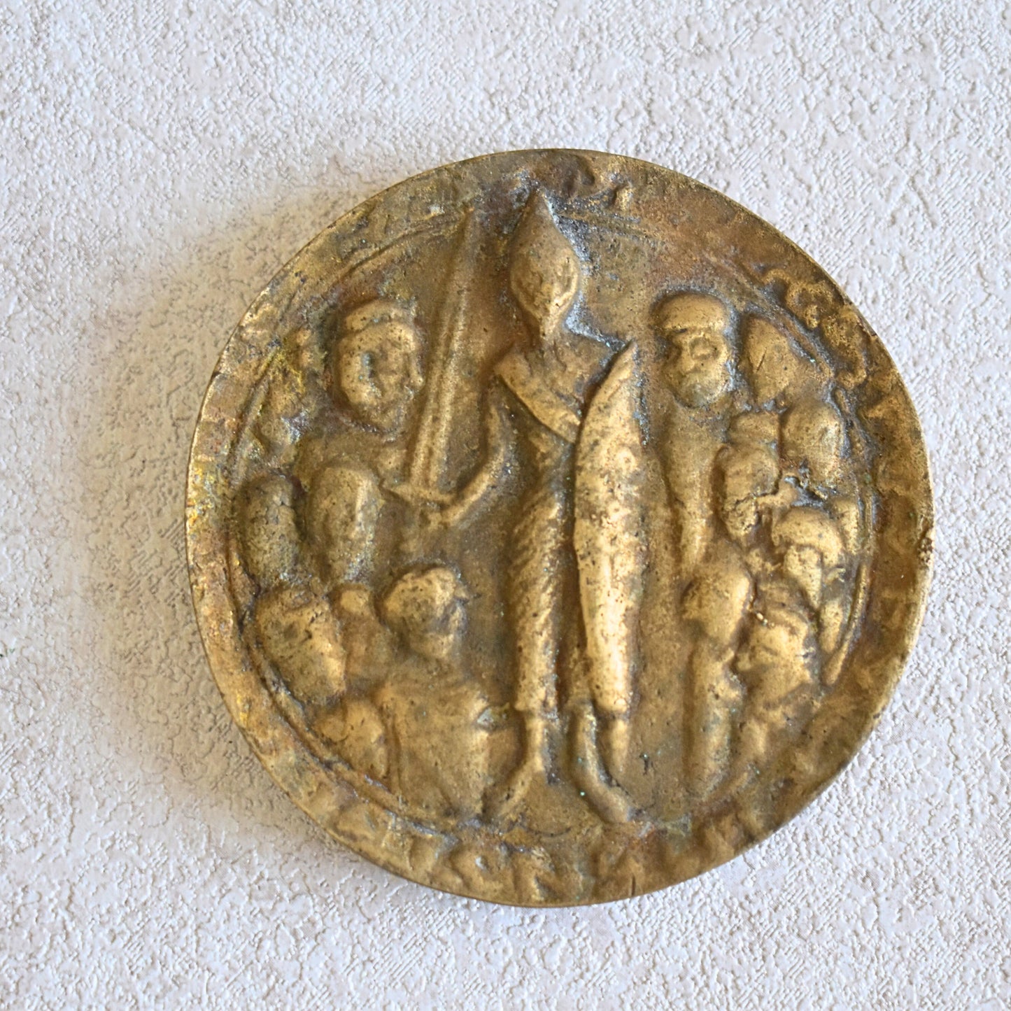 Antique Bronze Seal Medal | City of Soissons, France