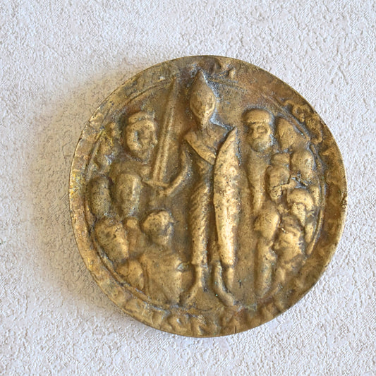 Antique Bronze Seal Medal | City of Soissons, France