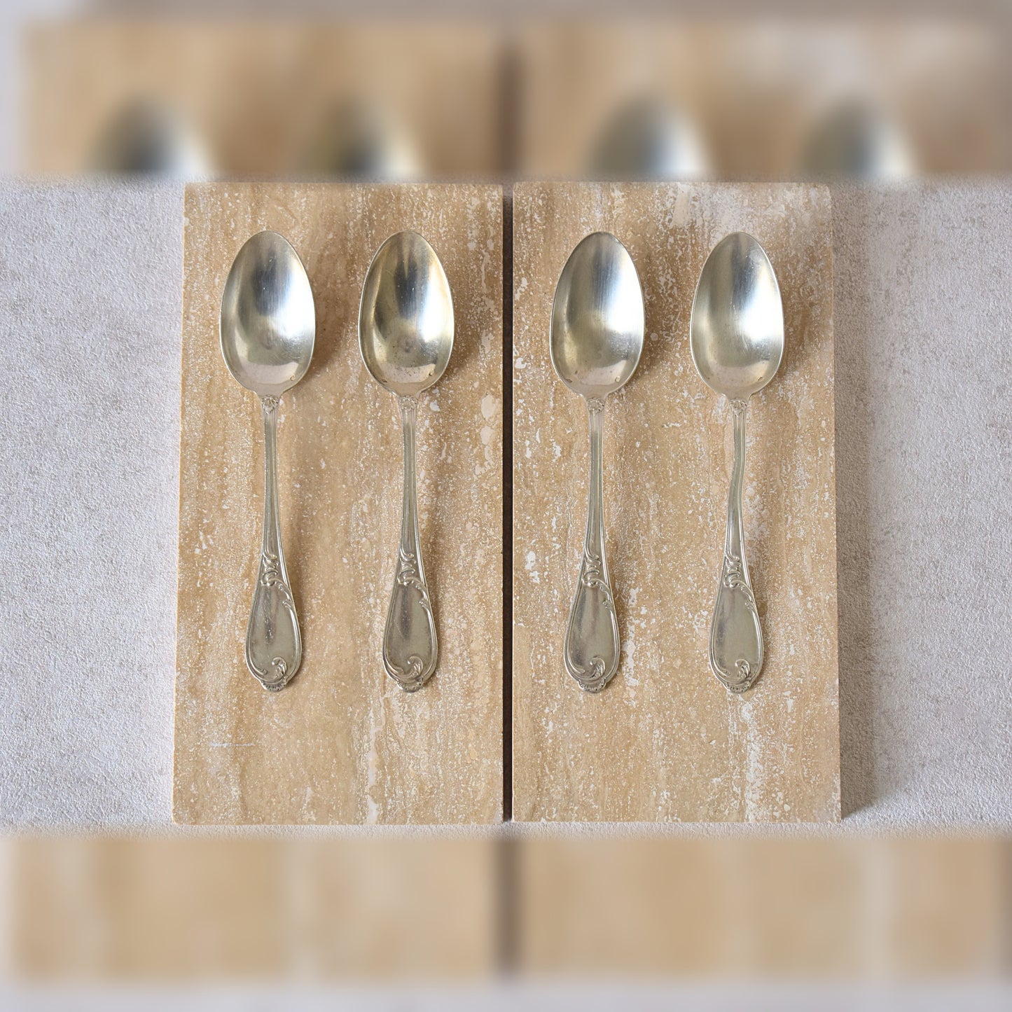 Antique French Silver Spoons Minerva 1st Titre