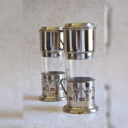 Vintage French “L’Abeille” Individual Coffee Maker Set