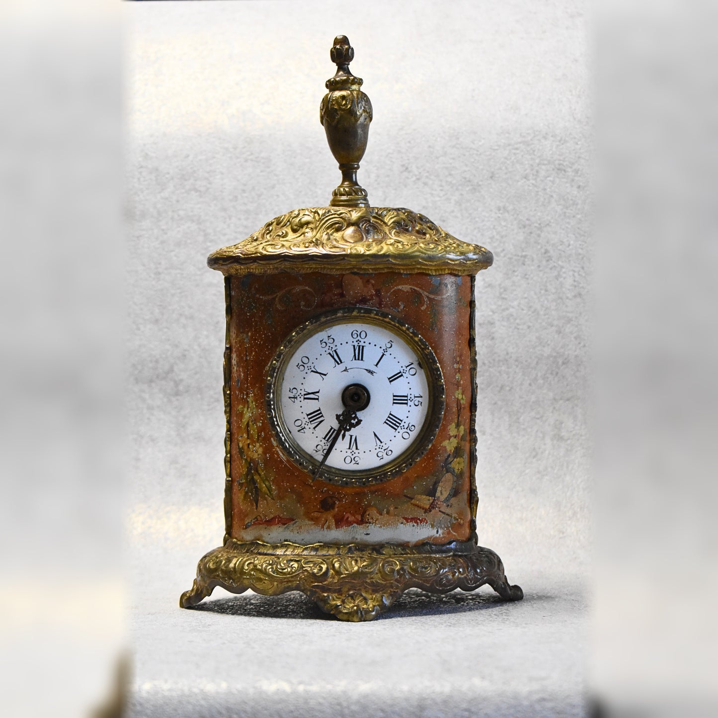 Napoleon III Era Table Clock with Angel Motif – by Japy Frères
