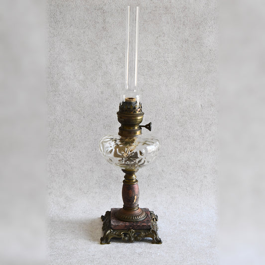Antique French Matador Oil Lamp Early 20th Century