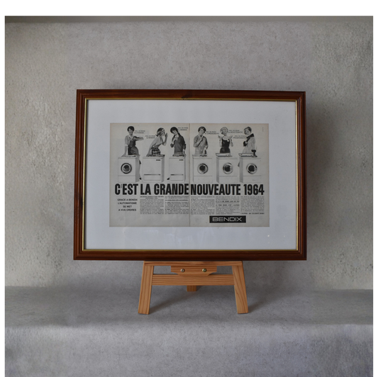 964 Bendix Washing Machine Advertising Poster