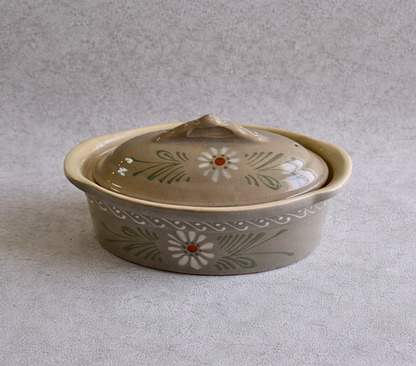 French Covered Casserole Dish, Alsace 1970s–1980s